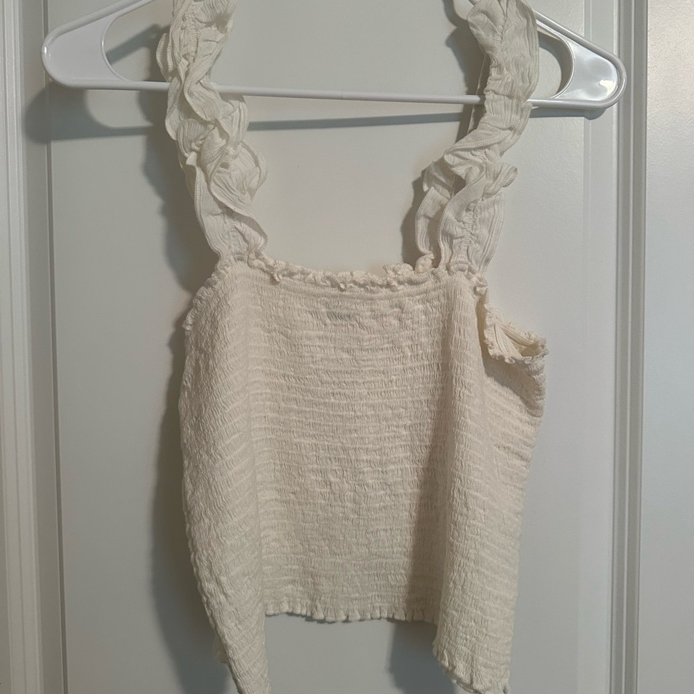 Aerie ruffle tank